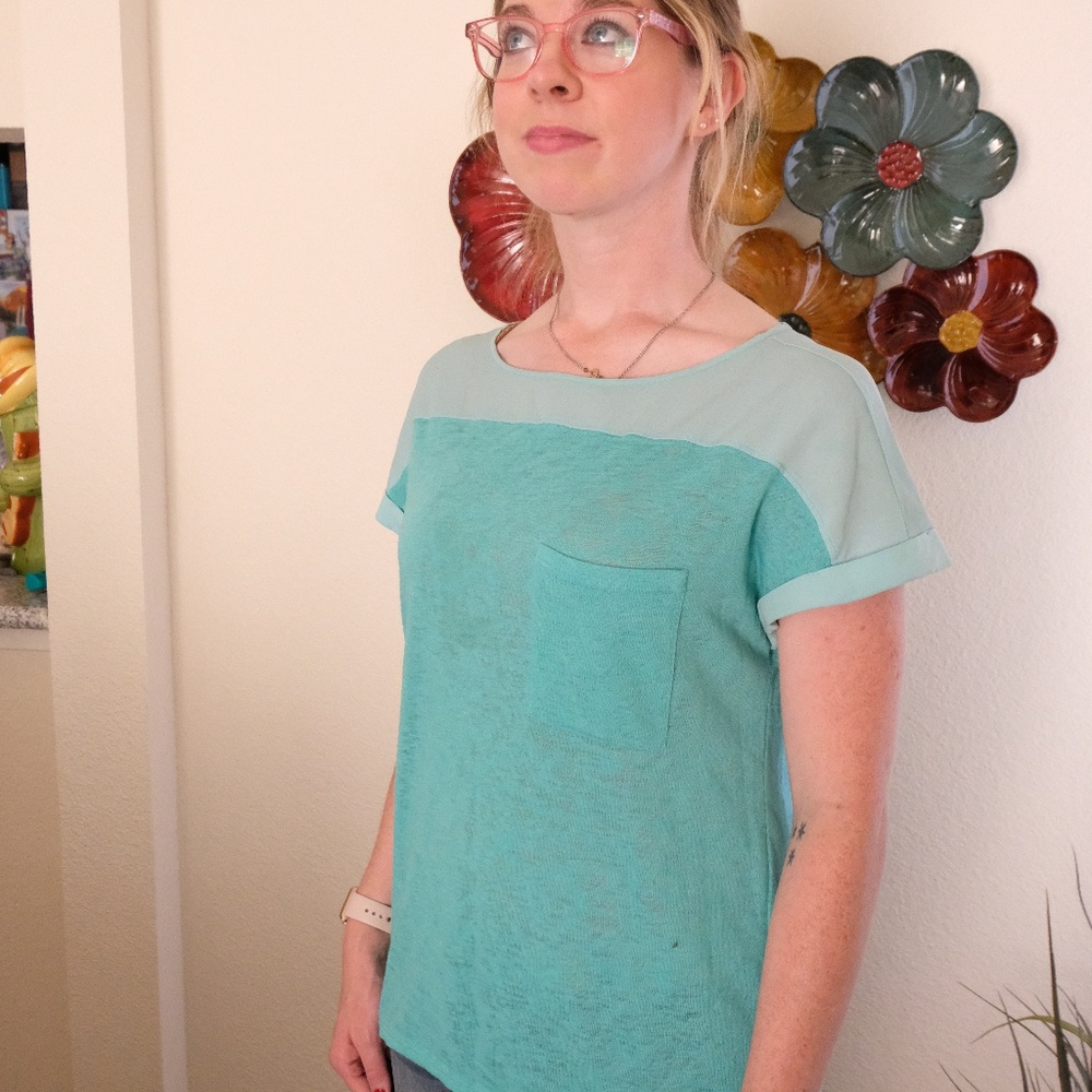 Calvin Klein teal womans t-shirt